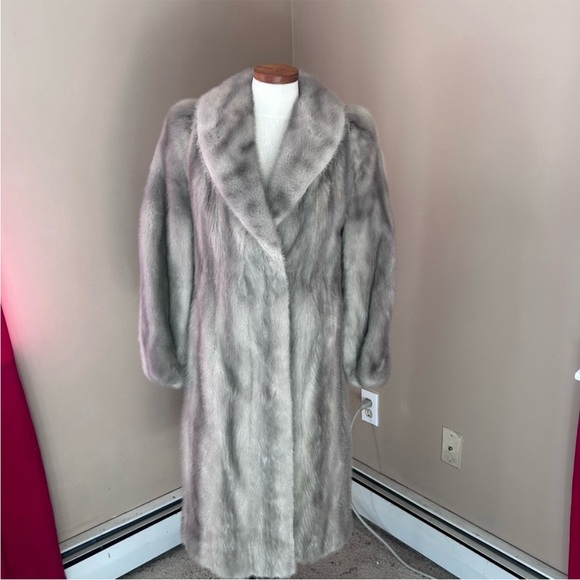 Vintage long gray mink coat sz small - Picture 3 of 11